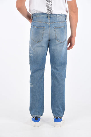 Light Wash D-MACS-SP3 Straight Fit Jeans 20cm