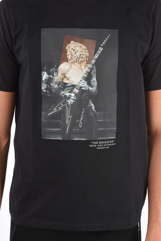 ROCK MYTHOLOGY T-Shirt Slim Fit THE ROCKSTAR GOD in Cotone 