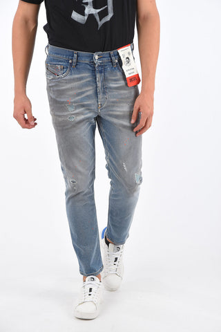 Distressed D-EETAR-SP Tapered Fit Jeans 17cm