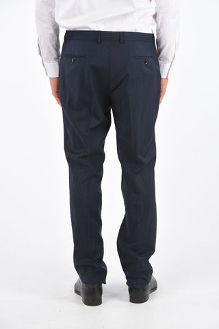 ZEGNA Z Abito Gessato con Revers Classico