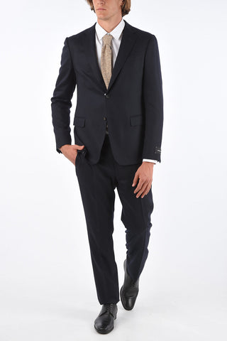 ZZEGNA Flap Pocket Notch Lapel Suit