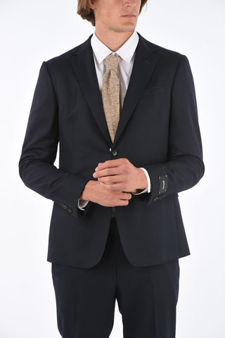 ZZEGNA Flap Pocket Notch Lapel Suit