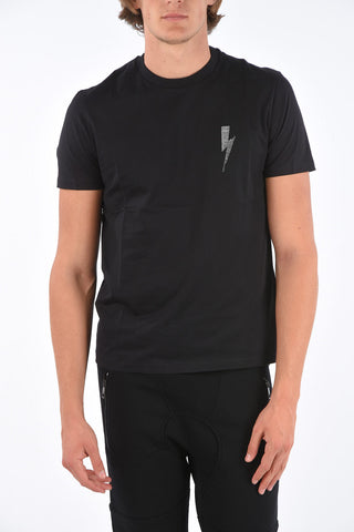 Jewel Logo Slim Fit Crew-Neck T-Shirt