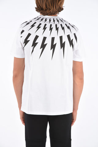 Regular Slim Fit FAIRISLE THUNDERBOLT Crew-Neck T-Shirt