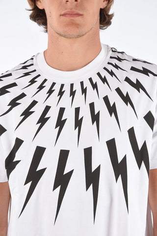 Regular Slim Fit FAIRISLE THUNDERBOLT Crew-Neck T-Shirt