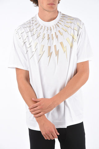 Easy Fit FAIRISLE THUNDERBOLT Crew Neck T-Shirt