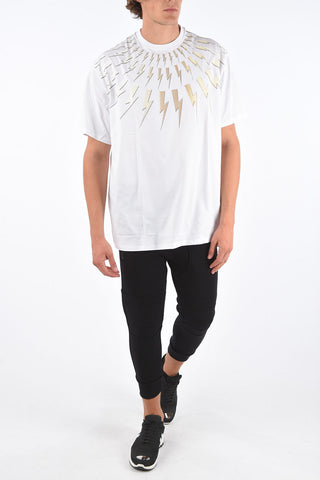 Easy Fit FAIRISLE THUNDERBOLT Crew Neck T-Shirt