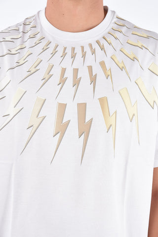 Easy Fit FAIRISLE THUNDERBOLT Crew Neck T-Shirt