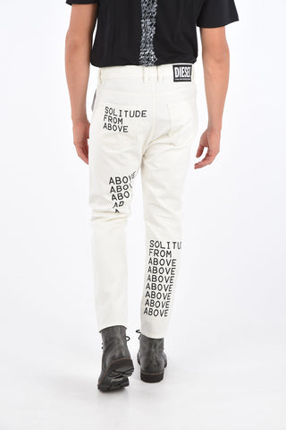 Carrot Fit Jeans D-VIDER-SP2 with SOLITUDE FROM ABOVE PRINT 17cm