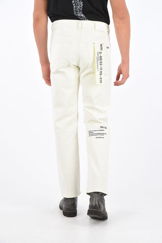 Straight Fit Jeans D-MACS with Fluo Details 21cm