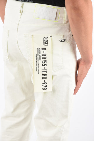 Straight Fit Jeans D-MACS with Fluo Details 21cm