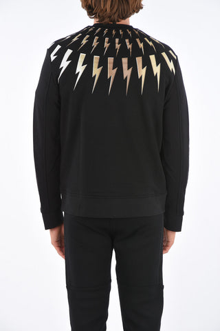 Felpa Slim Fit FAIRISLE THUNDERBOLT con Maxi Tasca a Toppa
