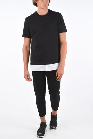 T-Shirt Loose Fit con Orlo a Contrasto