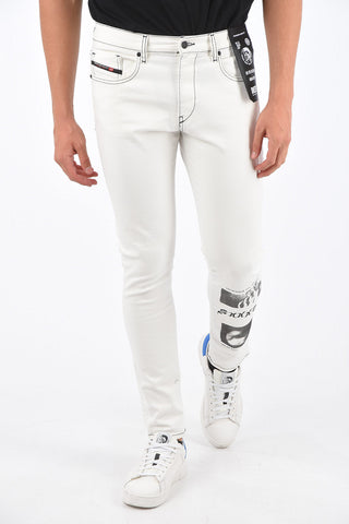 Printed D-STRUKT-SP5 Tapered Fit Jeans 15cm