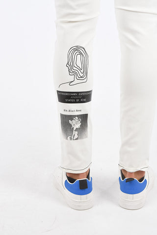 Printed D-STRUKT-SP5 Tapered Fit Jeans 15cm