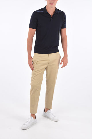 Knitted PAPIRO Polo Collar T-Shirt