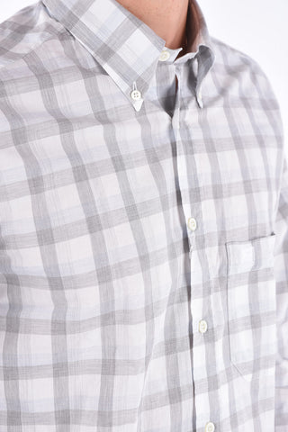 ID Camicia Button-Down Tartan con Taschino a Toppa 