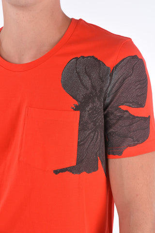 Printed Patch Pocket Loose Fit T-Shirt
