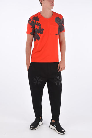 Printed Patch Pocket Loose Fit T-Shirt