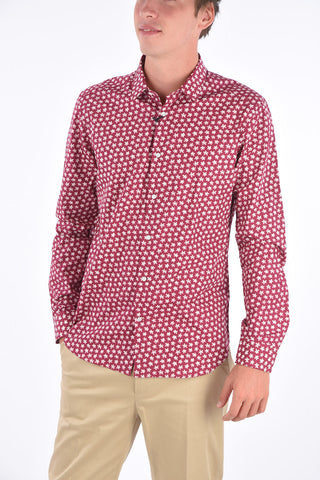 CC COLLECTION Floral Cotton Classic Collar Shirt