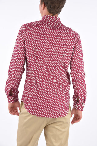 CC COLLECTION Floral Cotton Classic Collar Shirt