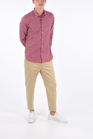 CC COLLECTION Floral Cotton Classic Collar Shirt