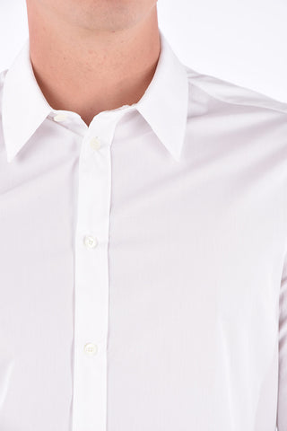 Camicia Collo Italiano in Cotone Popeline
