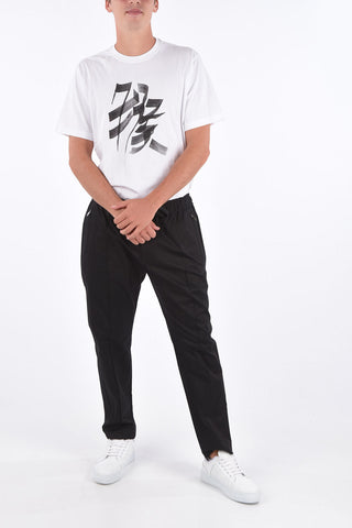 Pantalone Drawstring in Cotone Stretch