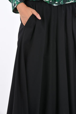 Wool High Waist Palazzo Pants