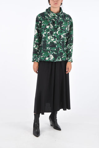 Wool High Waist Palazzo Pants