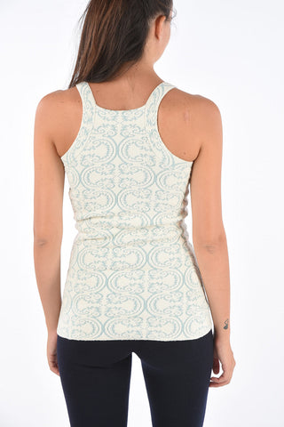 Blend Cotton Jacquard Tank Top