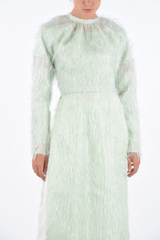 Double Side Split LOBBY Fringed Dress