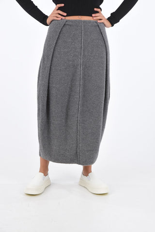 Cashmere Elastic Waist Band Skirt