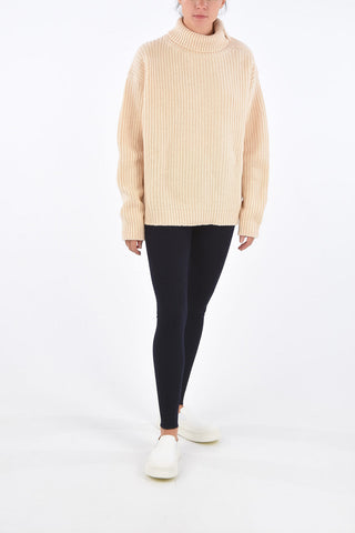 Ribbed Elastic Waist Band Leggings 