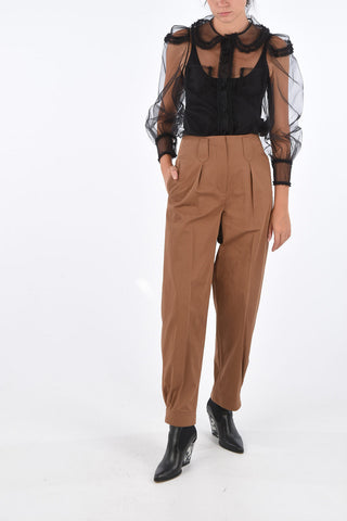 Single Pleated High Waist  CARROT Palazzo Pants