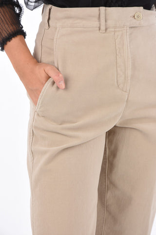 Cuffed Hem High Waist Palazzo Pants