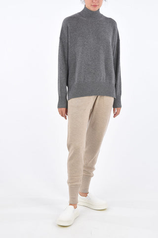 Cashmere Asymmetrical Crew-Neck Sweater