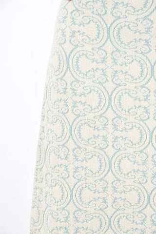 Jacquard Elastic Waist Band Skirt