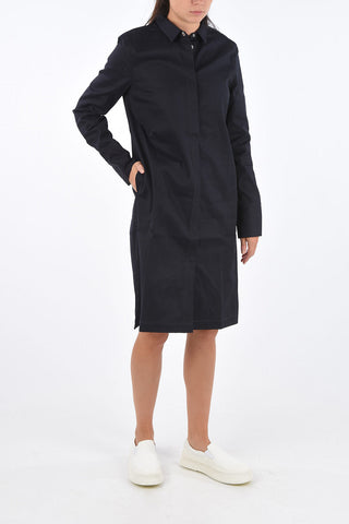 Denim Jetted Pocket Shirtdress
