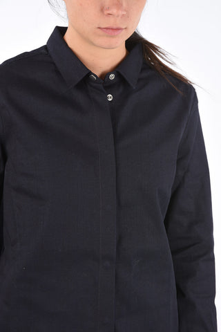 Denim Jetted Pocket Shirtdress