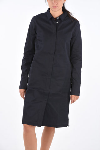 Denim Jetted Pocket Shirtdress