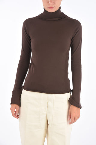 Unstructured Sleeve Skinny Fit Turtle-Neck Sweater