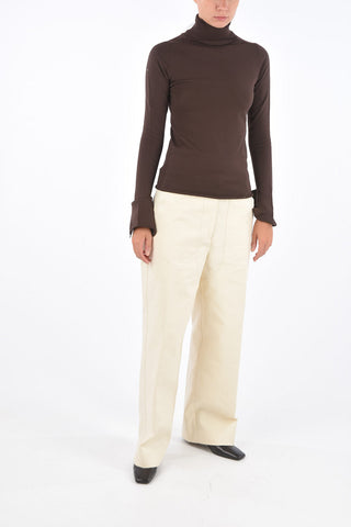 Unstructured Sleeve Skinny Fit Turtle-Neck Sweater