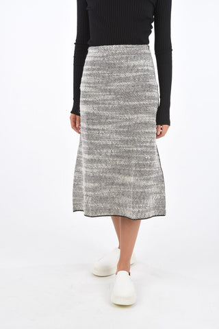 Crochet Wool Side Zip Closure Skirt