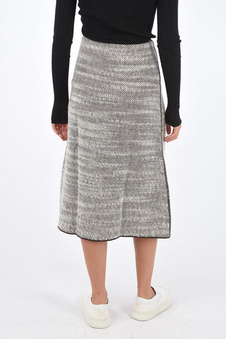 Crochet Wool Side Zip Closure Skirt