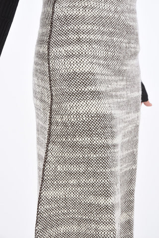 Crochet Wool Side Zip Closure Skirt