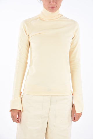 Unstructured Sleeve Skinny Fit Turtle-Neck Sweater