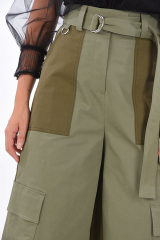 Pantaloni Palazzo Utility con Cintura