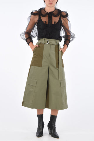 Pantaloni Palazzo Utility con Cintura