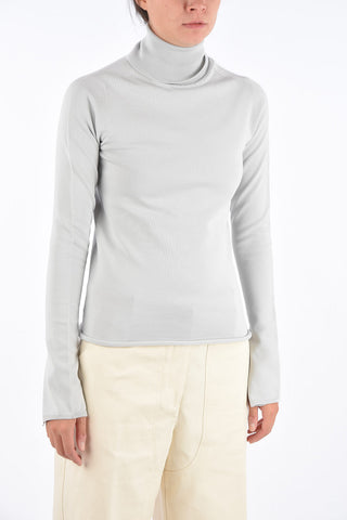 Unstructured Sleeve Skinny Fit Turtle-Neck Sweater